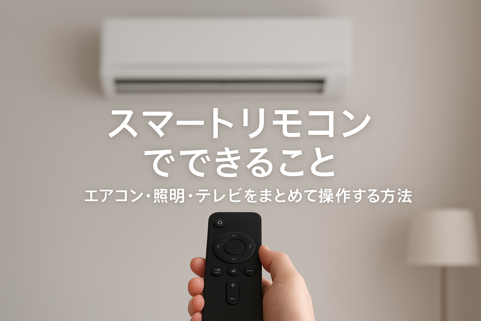 スマートリモコンでできること｜エアコン・照明・テレビをまとめて操作する方法